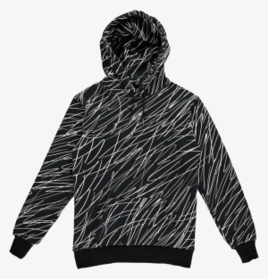 Scribble Hoodie Black - Hoodie