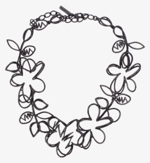 Loading Zoom - Oscar De La Renta Botanical Scribble Necklace