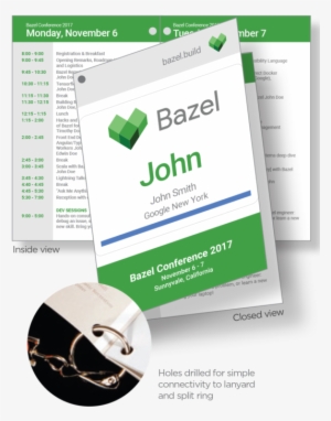 Nametag Event Programs Combo - Programme