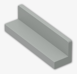 Panel 1 X 4 X 1 With Rounded Corners - Concrete