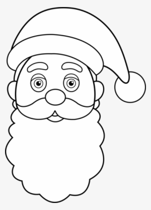 Santa Claus Outline Clipart - Santa Claus Line Drawing