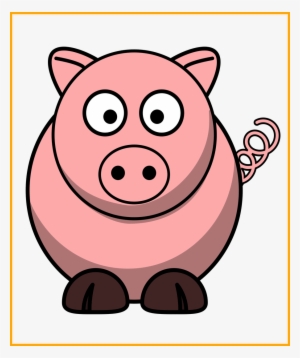 Unbelievable Fat Pig Clipart For Cute Face Outline - Imagenes De Un Marrano Animado