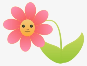 Cartoon Flowers Pictures - Flower With A Face Clipart