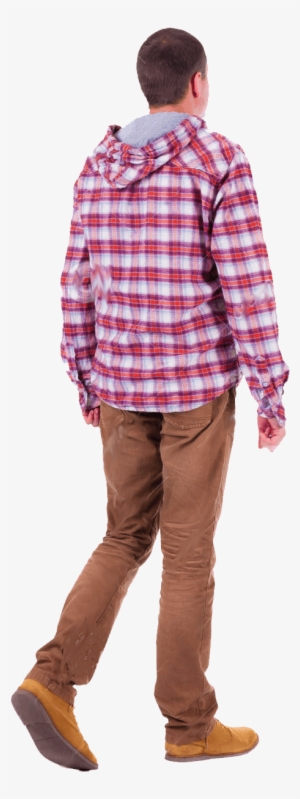 Person Standing Back View Transparent