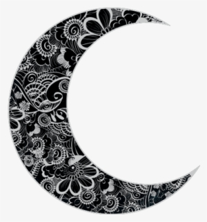 Ornated Moon Crescent - Moon Png