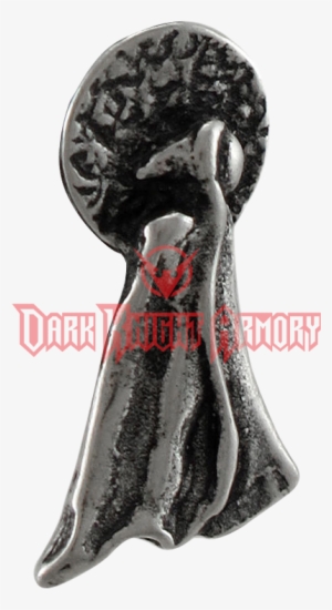 Witch And Full Moon Silhouette Necklace - "witch And Full Moon Silhouette Necklace"