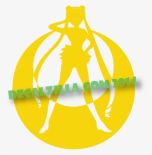 Sailor Moon Silhouette Old Design Decal Sticker - Sticker