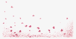 Mq Pink Flower Glitter Falling Natur - Crown