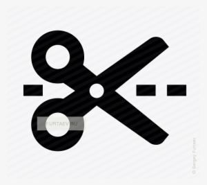 Vector Icon Of Scissors With Cut Line - Reglas De La Procrastinación