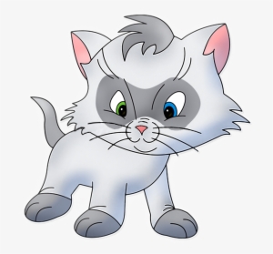Gifs De Gatos Infantiles Png - Cute Cat Cartoon Png