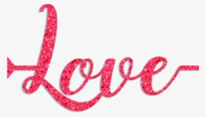 Glitter Clipart Love - Calligraphy