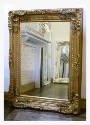 An Overall View Of This Highly Decorative, Ornate Mirror - Mirror