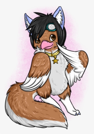 Yoshi's Fursona, Who Is An Owl And Wolf Hybrid - Pet