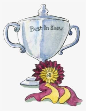 Words, “the Baker Institute,” In Dogs In Review - Dog Show Trophy Clip Art