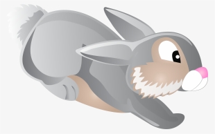 Jumping Bunny Cartoon Clip Art Png Image - Bunny Cartoon Transparent