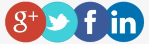 Twiter Linkedin And Icon - Photograph