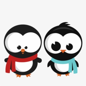 Penguin Set Svg Cutting Files For Scrapbooking Winter - Cute Penguin Png