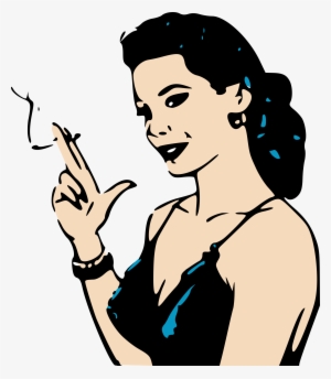 This Free Icons Png Design Of Smoking Retro Woman