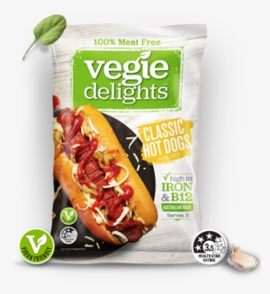 Health Star Rating - Vegie Delights Hot Dogs