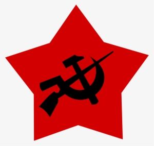 Communist Logo Black Hammer And Sickle And Gun By - Kpd Ml Flag