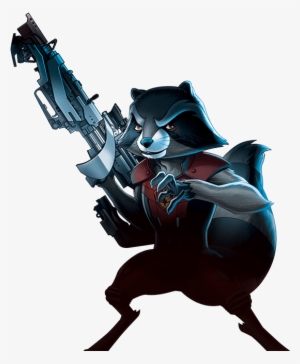 Rocket Raccoon Png Transparent - Rocket Raccoon Cartoon Png