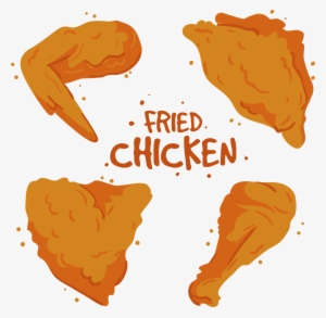 Fried Chicken Buffalo Wing Kfc Nugget Cartoon - Fried Chicken Illustration Png