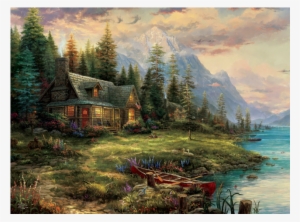 A Father's Perfect Day - Thomas Kinkade A Father's Perfect Day