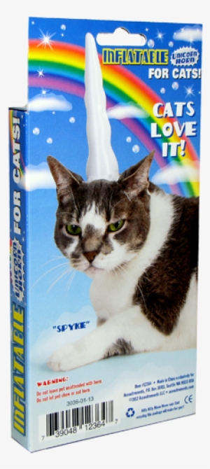 Inflatable Unicorn Horn For Cats - Inflatable Cat Unicorn Horn By Accoutrements - 12364