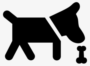 Dog Smelling A Bone Comments - Dog