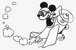 Mickey Mouse Clipart Black And White - Disney Black & White