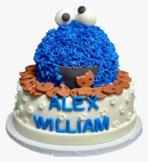 Cookie Monster Cake By Sugar Street Boutique Toronto - Sugar Street Boutique