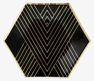 Black Hexagon Small Plates
