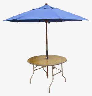 6 Seater Round Table With Umbrella Rental - Umbrella Tables Png