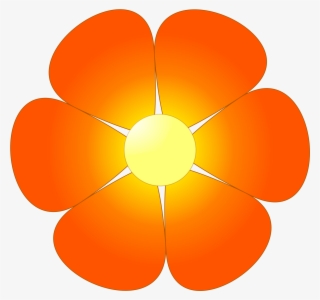 Flower Clipart Clipart - Orange Flowers Clipart
