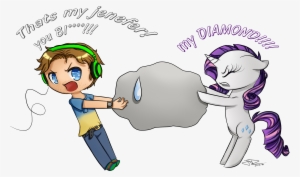 Artist Julia D Censored Headphones Human - Pewdiepie Vs My Little Pony