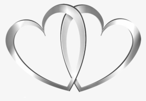 Real Heart Silver Ring Wedding Heart Clipart The Cliparts - Wedding Clipart Silver Hearts