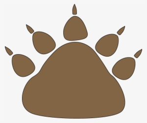 Bear Paw Print Brown - Brown Bear Paw Print