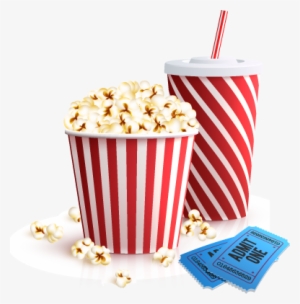 Movie Drink Png Svg Freeuse - Popcorn And Drink Png