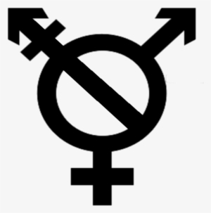 Transgender Symbol With Agender Transparent Background - Simbolo De La Transexualidad