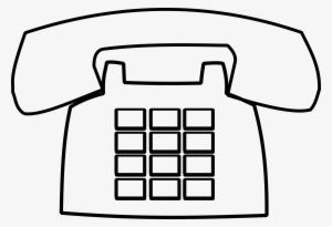 Telephone Png Black And White Download - Telephone Clipart Black And White