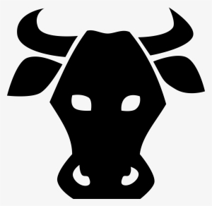 Clipart - Cow Head Silhouette Png