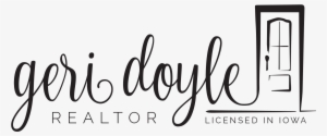 Geri Doyle Realtor Logo Black - Calligraphy