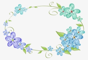 Flores De Mayo Clip Art - Marcos Circulares Con Flores
