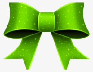 Christmas Ribbon Clipart Green - Green Bow Transparent Background