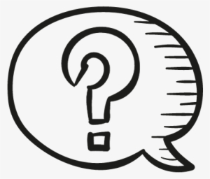 Speech Bubble With Question Mark Vector - Interrogacion Dibujo Png