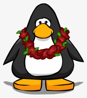 Holi-lei On A Player Card - Club Penguin With Scarf