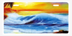 Beach Wave - Airbrush Beach Scene