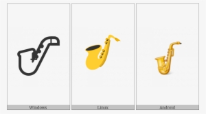 Saxophone On Various Operating Systems - Instrumento Musical Emojis Chaveiro