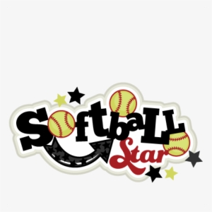Softball Star Svg Scrapbook Titlesoftballl Svg Title - Softball Star Svg
