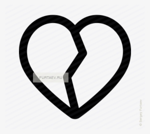Vector Icon Of Broken Heart - Heart Broken Vector